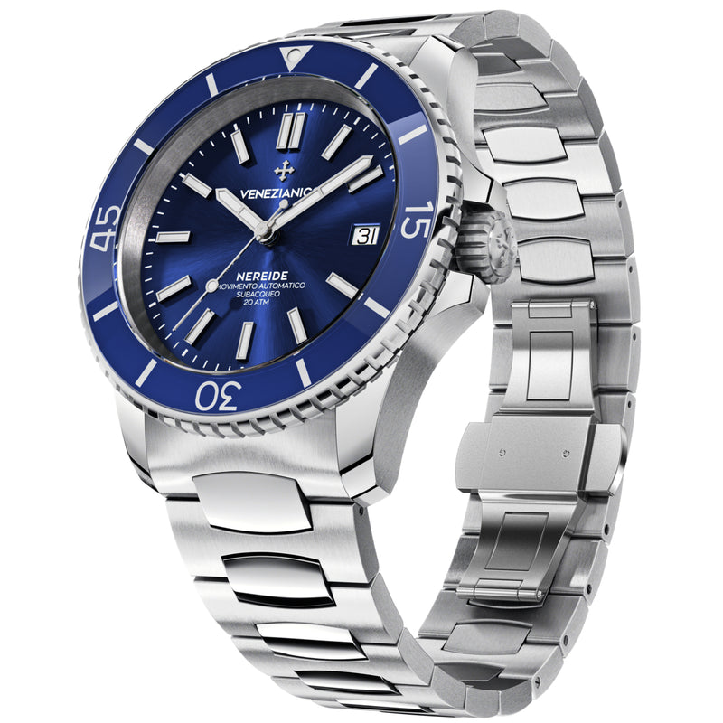Automatic Watch - Venezianico 3321502C Nereide 42 Men's Blue Watch