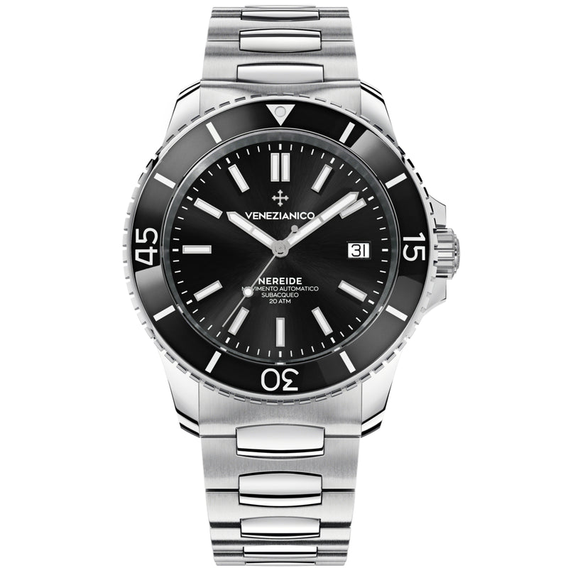 Automatic Watch - Venezianico 3321504C Nereide 42 Men's Black Watch