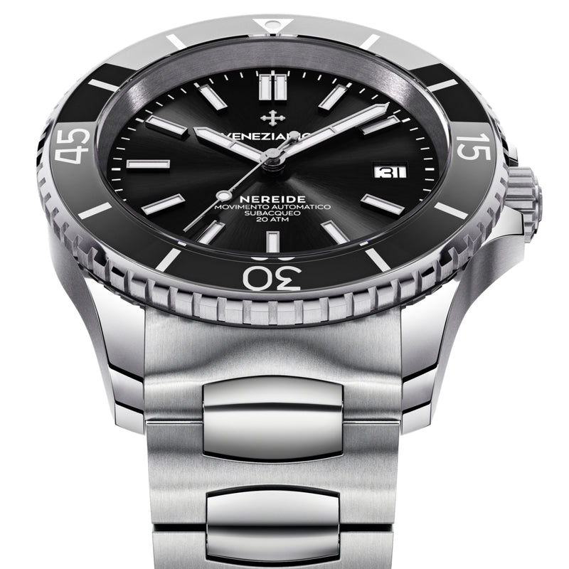 Automatic Watch - Venezianico 3321504C Nereide 42 Men's Black Watch