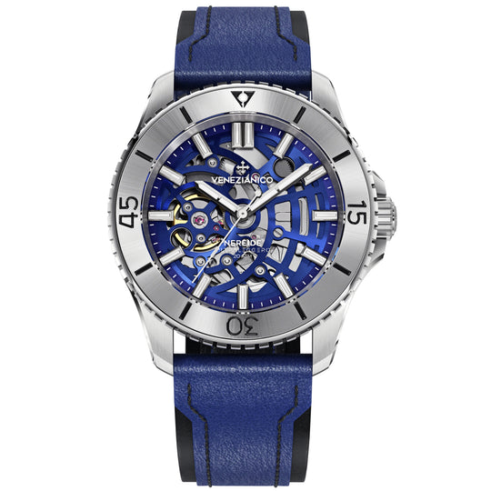 Venezianico 3921502 Nereide Ultraleggero 42 Men's Blue Watch
