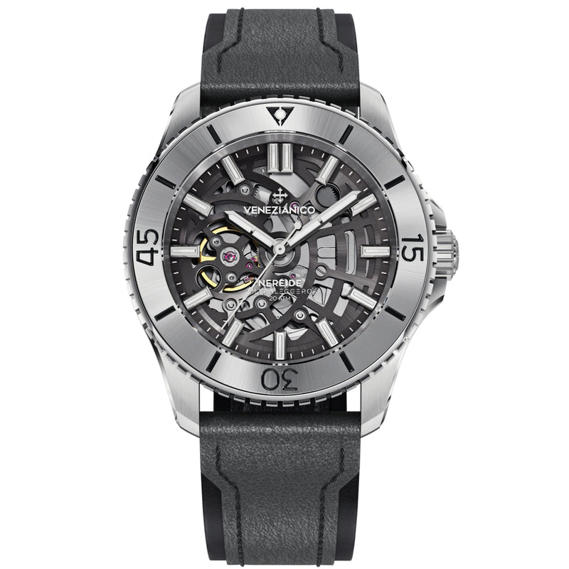 Automatic Watch - Venezianico 3921503 Nereide Ultraleggero 42 Men's Black Watch