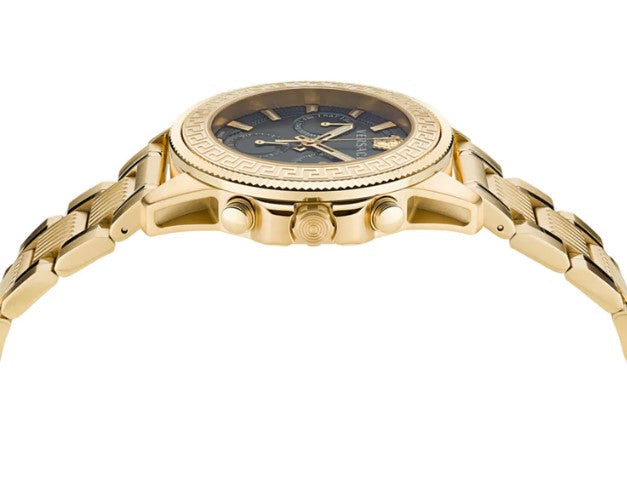 Chornograph Watch - Versace Greca Action Chrono Men's Gold Watch VE3J00622