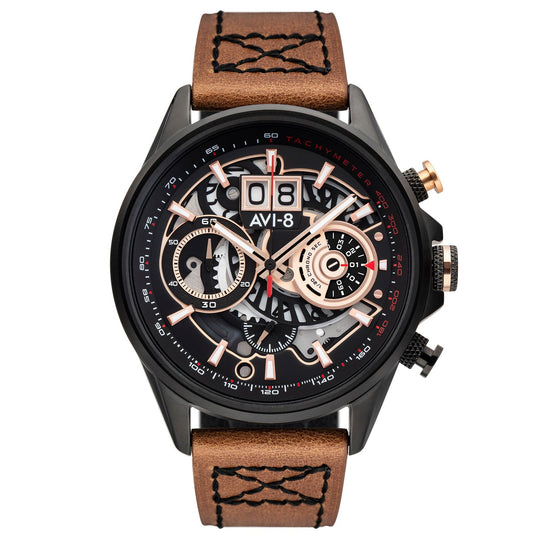 AVI-8 Bronze Carbon Hawker Harrier Chronograph Watch AV-4065-03
