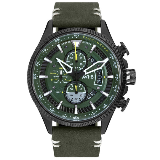 AVI-8 Charcoal Green Hawker Hunter Chronograph Watch AV-4064-02