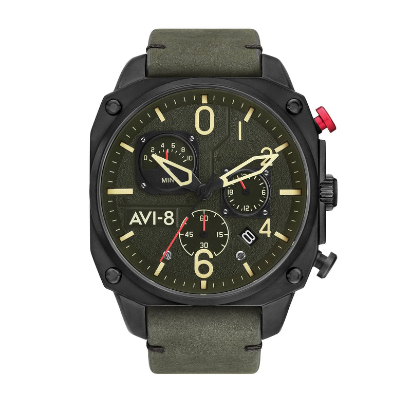 Chronograph Watch - AVI-8 Deep Green Black Hawker HunterChronograph Watch AV-4052-08