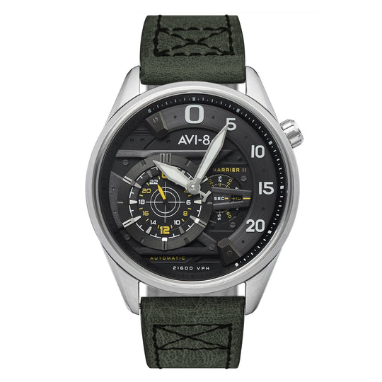 AVI-8 Ghost Grey Hawker Harrier II Chronograph Watch AV-4070-01