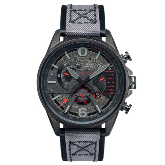 AVI-8 Men's Stealth Black Hawker Harrier II Watch AV-4056-05