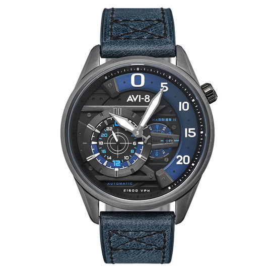 AVI-8 Midnight Navy Hawker Harrier II Chronograph Watch AV-4070-02