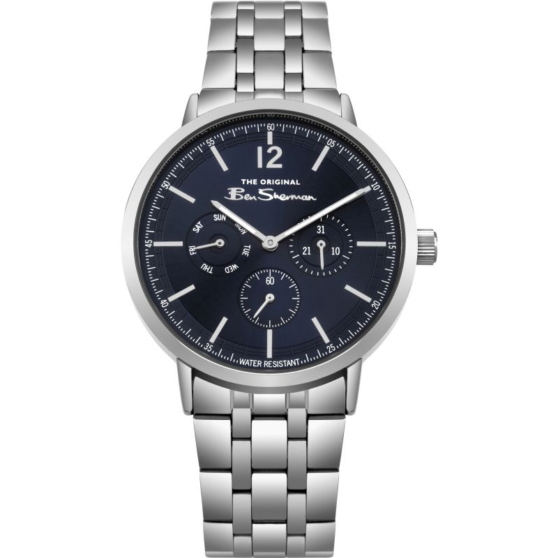 Ben Sherman BS011USM Men s Original Silver Chronograph Watch