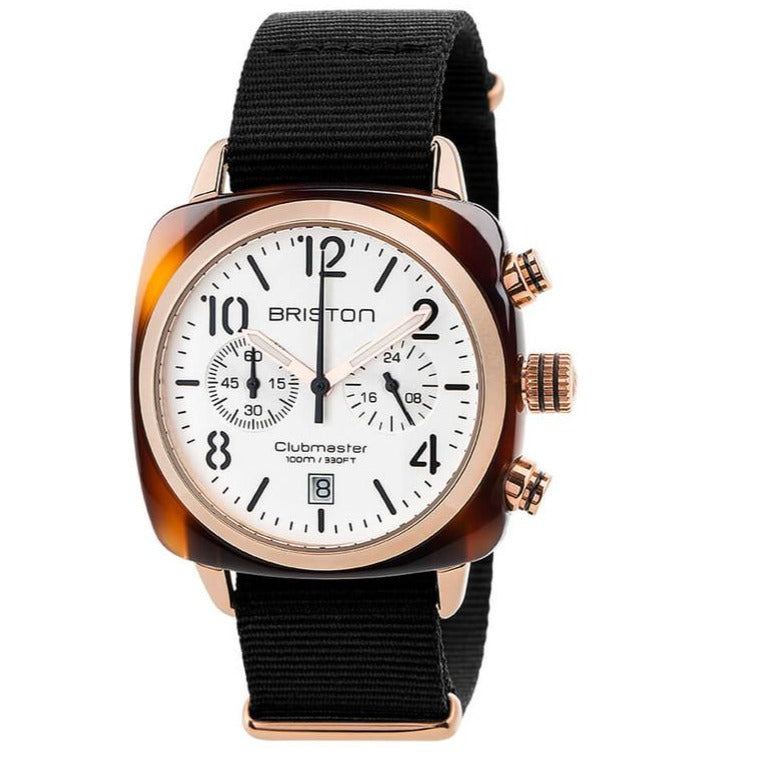 Chronograph Watch - Briston Black Clubmaster Classic Chronograph Watch 17140.PRA.T.2.NB