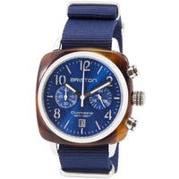 Chronograph Watch - Briston Blue Clubmaster Classic Chronograph Watch 15140.SA.T.9.NNB