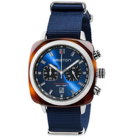 Chronograph Watch - Briston Blue Clubmaster Sport Nylon Chronograph Briston Watch 17142.SA.TS.9.NNB