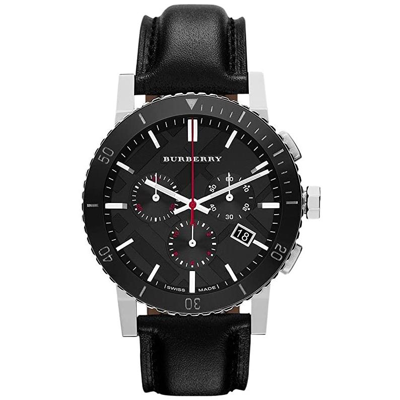 Chronograph Watch - Burberry BU9382 Men's Black Chronograph Watch