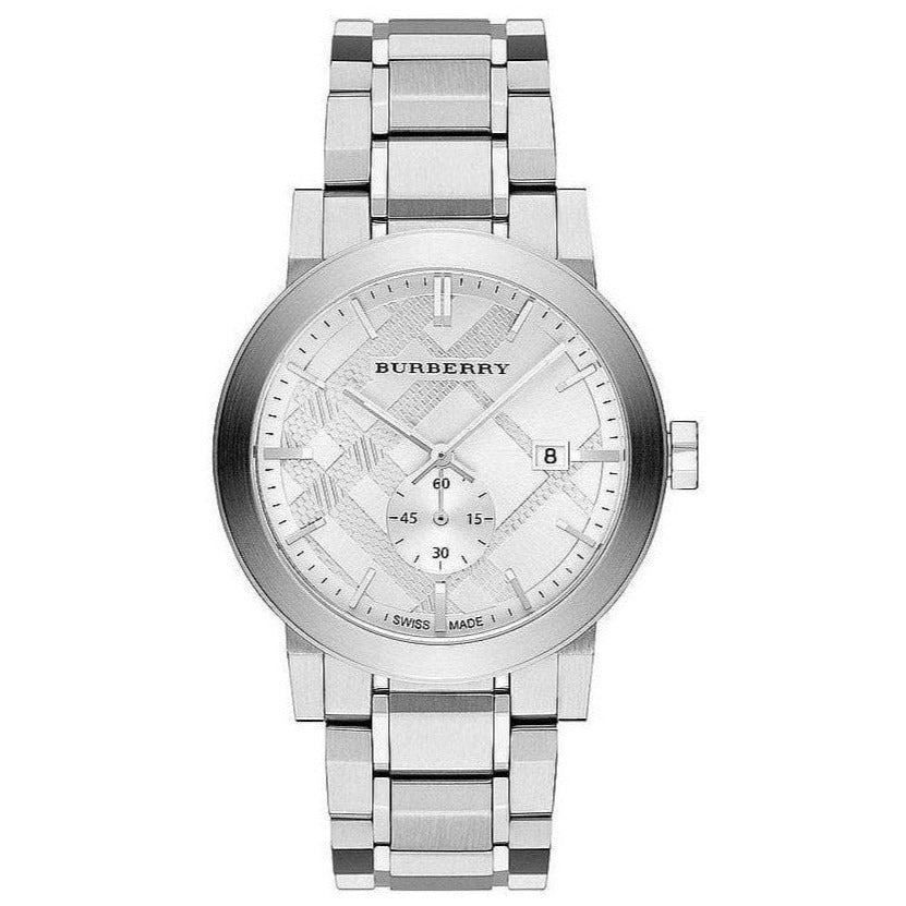 BURBERRY BU8050腕時計 クォーツ シルバー Burberry BU9900 Men's Chronograph The City Silver Watch from