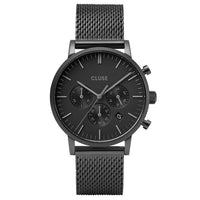 Chronograph Watch - Cluse Black Aravis Chronograph Watch CW0101502007