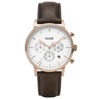 Chronograph Watch - Cluse Brown Aravis Chronograph Watch CW0101502002