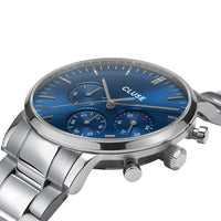 Chronograph Watch - Cluse Dark Blue Aravis Chronograph Watch CW0101502011