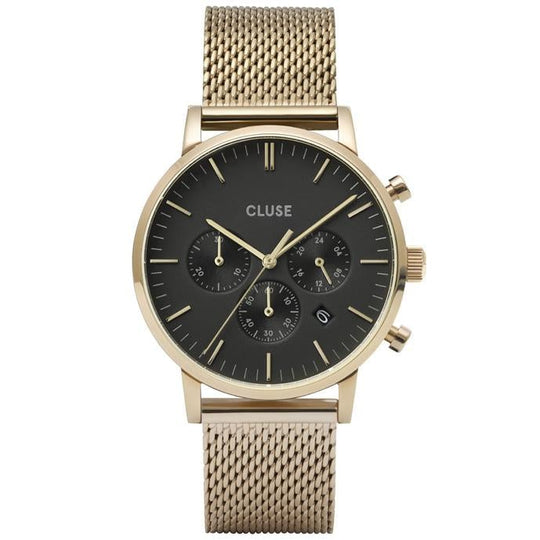 Cluse Gold Aravis Chronograph Watch CW0101502010