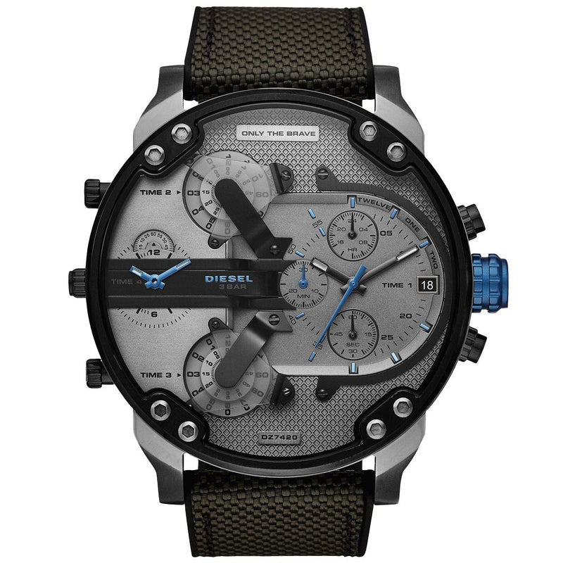 Chronograph Watch - Diesel DZ7420 Men's Chronograph Mr Daddy 2.0 Grey Watch