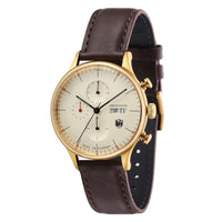 Chronograph Watch - Dufa Dark Brown Van Der Rohe Chronograph Barcelona Watch DF-9021-03