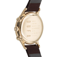 Chronograph Watch - Dufa Dark Brown Van Der Rohe Chronograph Barcelona Watch DF-9021-03