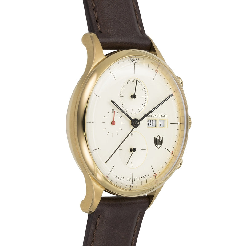 Chronograph Watch - Dufa Dark Brown Van Der Rohe Chronograph Barcelona Watch DF-9021-03