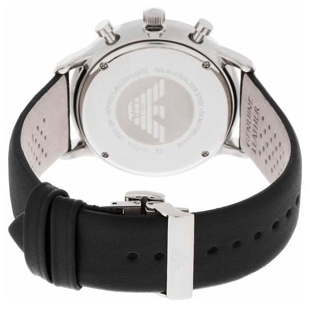 Chronograph Watch - Emporio Armani AR0397 Men's Gianni Black Watch