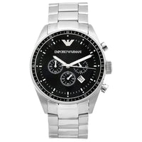 Chronograph Watch - Emporio Armani AR0585 Men's Sportivo Black Chronograph Watch