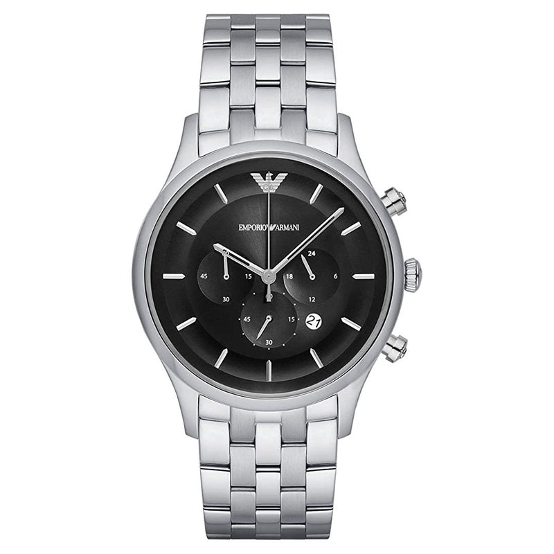 Chronograph Watch - Emporio Armani AR11017 Men's Black Chronograph Watch