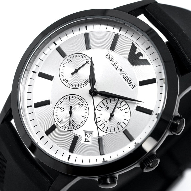 Chronograph Watch - Emporio Armani AR11048 Men's Luigi Chronograph Black PVD Watch