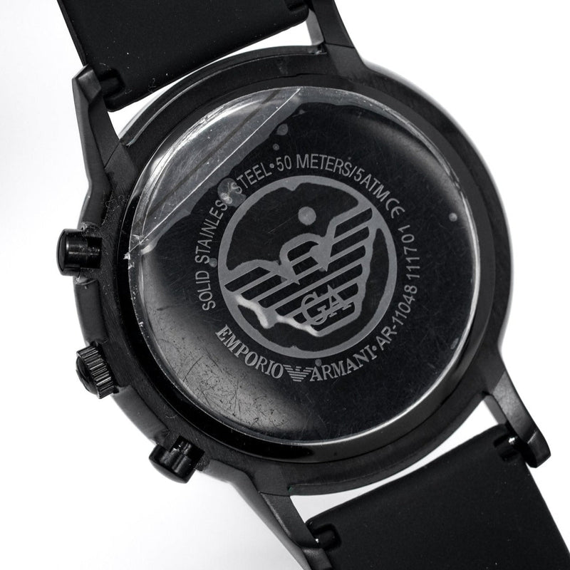 Chronograph Watch - Emporio Armani AR11048 Men's Luigi Chronograph Black PVD Watch