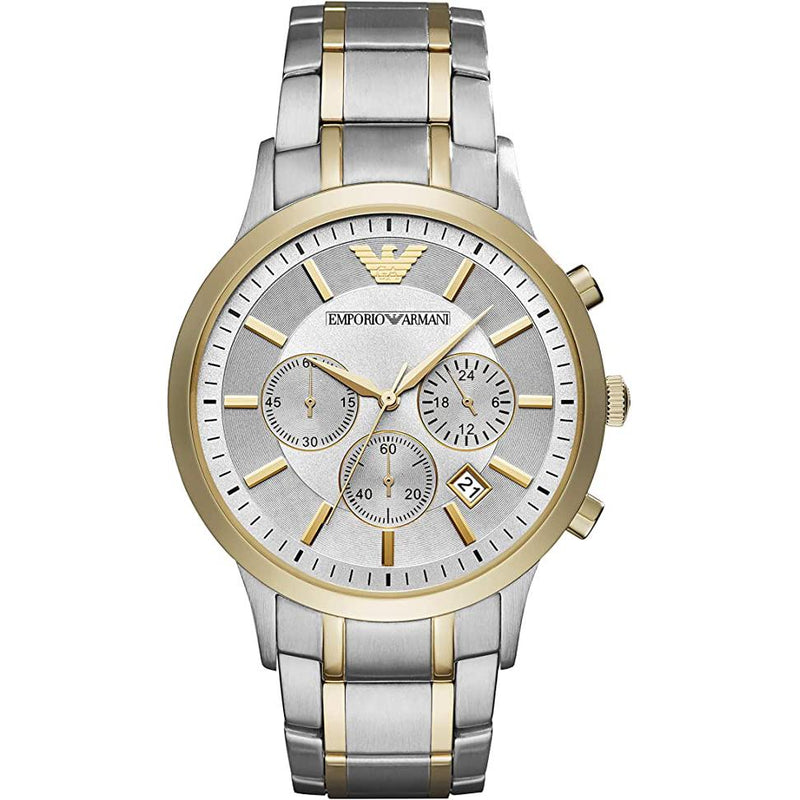Chronograph Watch - Emporio Armani AR11076 Men's Two-Tone Chronograph Watch