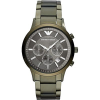 Chronograph Watch - Emporio Armani AR11117 Men's Renato Khaki Green Chronograph Watch