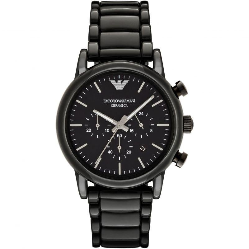 Chronograph Watch - Emporio Armani AR1507 Men's Black Chronograph Watch