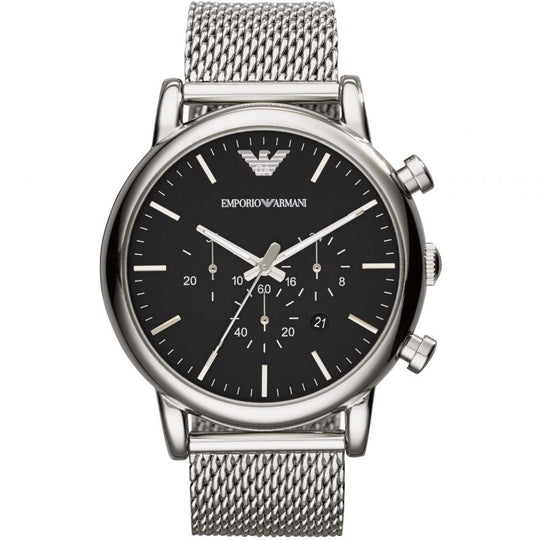 Emporio Armani AR1808 Men's Luigi Chronograph Mesh Watch