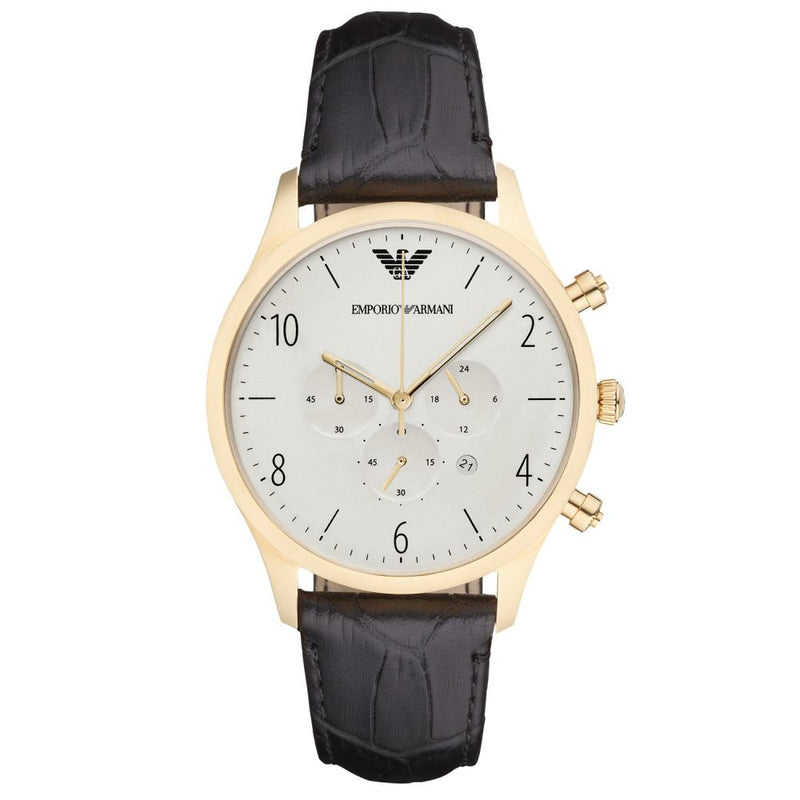 Chronograph Watch - Emporio Armani AR1892 Men's Chronograph Gold PVD Watch