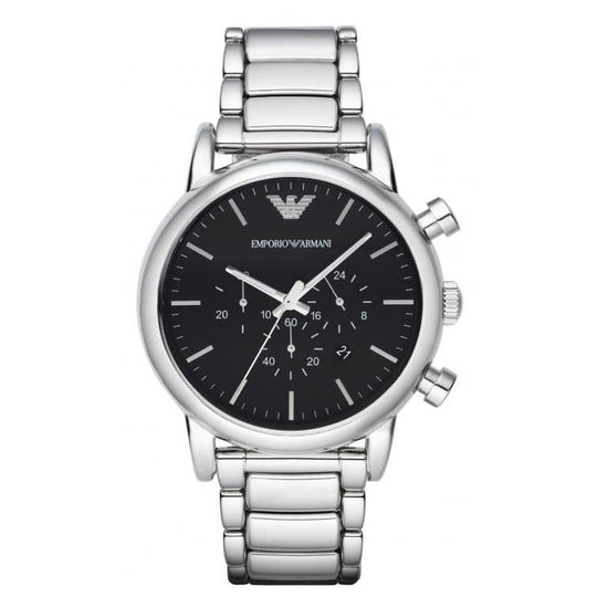 Emporio Armani AR1894 Men's Luigi Silver Chronograph Watch