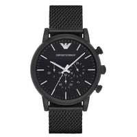 Chronograph Watch - Emporio Armani AR1968 Men's Black Chronograph Watch