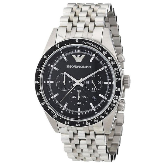 Emporio Armani Men's Tazio Chronograph Steel Watch