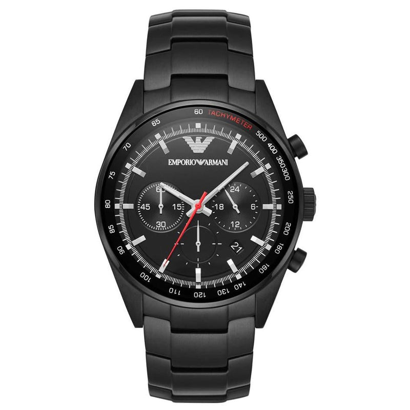 Chronograph Watch - Emporio Armani AR6094 Men's Black Chronograph Watch