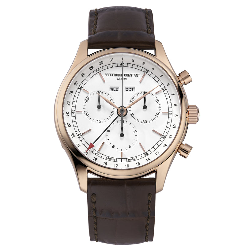Chronograph Watch - Frederique Constant Men’s Fc Classic Chronograph Brown Watch  FC-296SW5B4