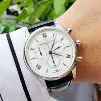 Chronograph Watch - Frederique Constant Men’s Fc Classic Quartz Chrono Black Watch  FC-292MS5B6