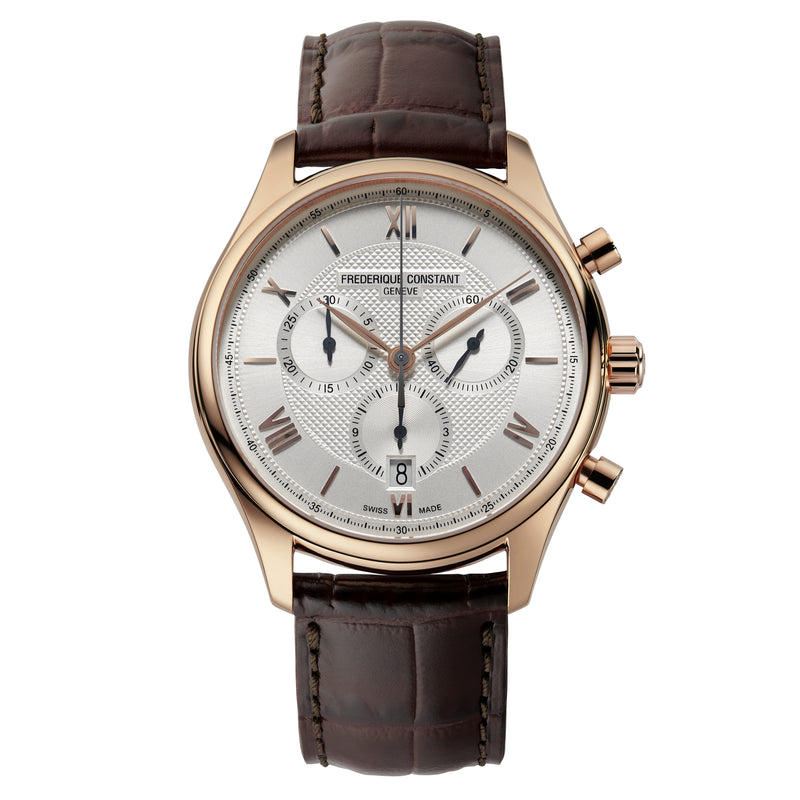 Chronograph Watch - Frederique Constant Men’s Fc Classic Quartz Chrono White Watch  FC-292MV5B4