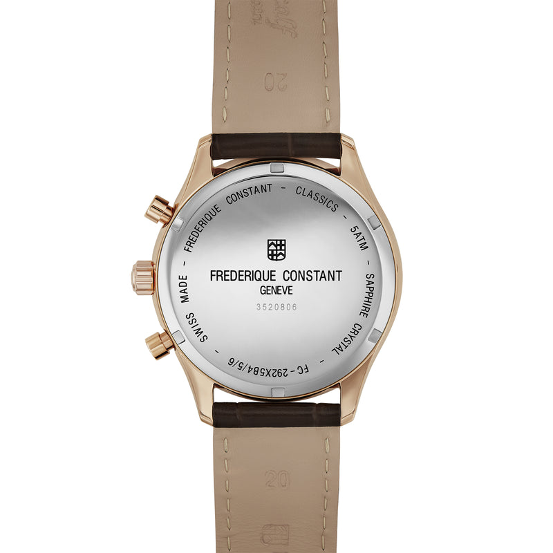 Chronograph Watch - Frederique Constant Men’s Fc Classic Quartz Chrono White Watch  FC-292MV5B4