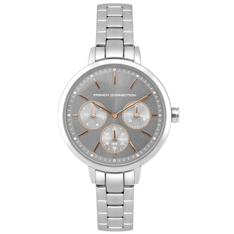 Chronograph Watch - French Connection FC134SM Ladies FCUK Silver Chronograph Watch
