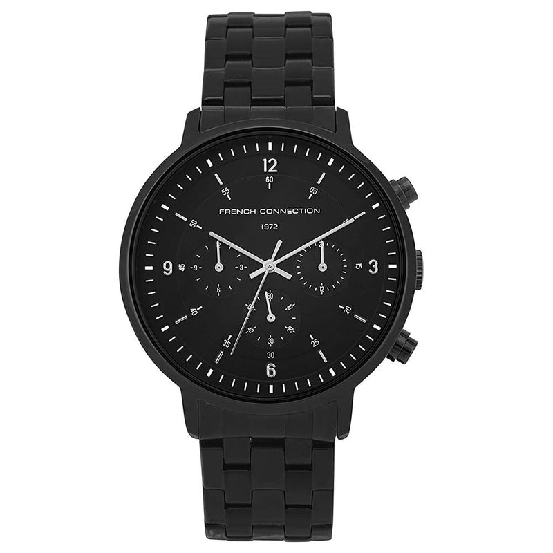Chronograph Watch - French Connection FC140BBM Men's Original Black Chronograph Watch
