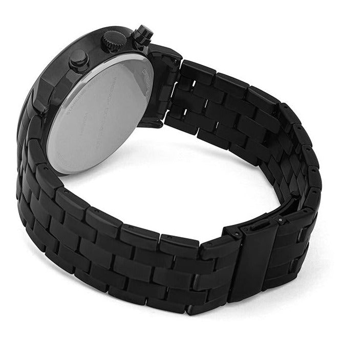 French Connection Black Steel Watch