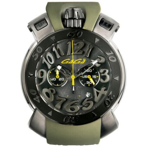 Chronograph Watch - Gaga Milano RG Men's Green Chrono Watch 8013E.01