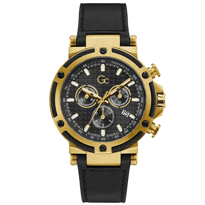 Chronograph Watch - GC UrbanCode Yachting Men's Black Watch Y54007G2MF