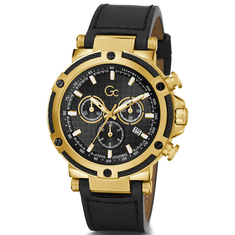 Chronograph Watch - GC UrbanCode Yachting Men's Black Watch Y54007G2MF